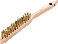 Brosse à main métallique, laiton, ondulé, 0,35 mm