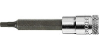 Embout de vissage 1/4" pour vis 6 pans, long, n° IN 20