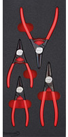 Module d'outillage Pinces pour circlips, 4 pièces, module 1/3