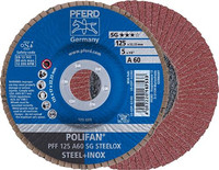 Disque à lamelles POLIFAN A SG STEELOX, Ø 125 mm, droit