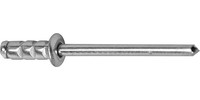 Rivet aveugle multiserrage, acier/acier, tête goutte de suif