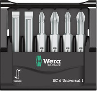 Jeu d’embouts Bit-Check 6 Universal 1 plats/PH/PZ