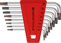 Jeu de clés mâles coudées TORX®, courtes, n° PB 410 H6-25