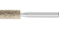Meule sur tige corindon INOX, forme cylindrique
