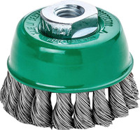 Brosse boisseau, acier inoxydable V4A, torsadé