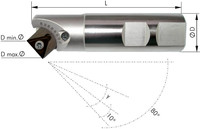 Fraise à chanfreiner, 10–80° réglable