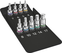 Jeu d’embouts de vissage 1/2", Zyklop, pour vis 6 pans, n° 8740 C HF 1