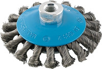 Brosse conique, acier, torsadé