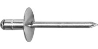 Rivet aveugle multiserrage, alu/acier, tête bombée