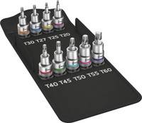 Jeu d’embouts de vissage 1/2", Zyklop, pour vis TORX®, n° 8767 C TORX® HF 1