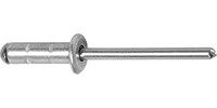 Rivet aveugle multiserrage, alu/inox, tête goutte de suif