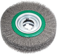 Brosse circulaire à ébavurer, acier inoxydable V2A, ondulé