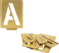 Jeu de pochoirs de marquage, A–Z
